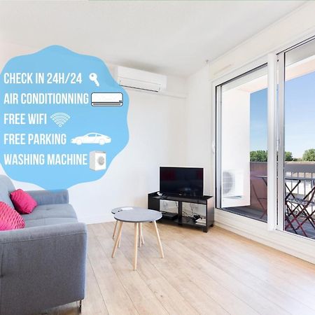 Appartement Cosy Tout Confort - Climatisation, Balcon, Wifi - Proche Airbus, Purpan, Aeroport, Stade Ernest Wallon 圖盧茲 外观 照片